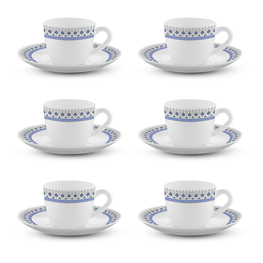 Larah Ocean Cup n Saucers Set, 220ml x 12 - Image 4