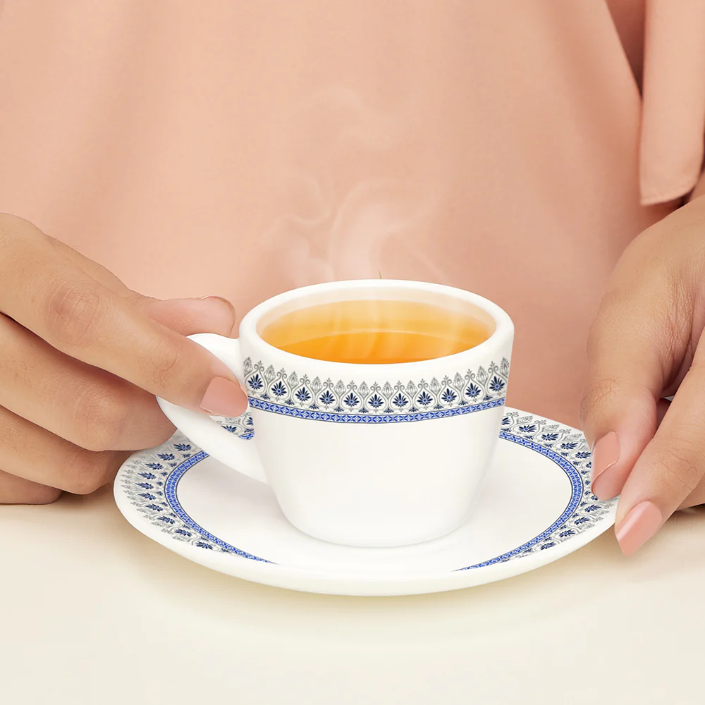 Larah Ocean Cup n Saucers Set - Image 2