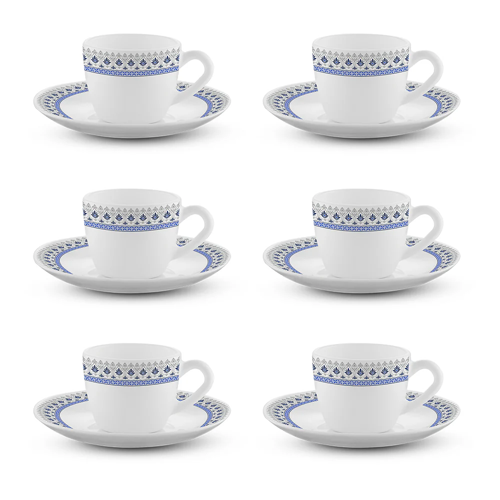 Larah Ocean Cup n Saucers Set - Image 3