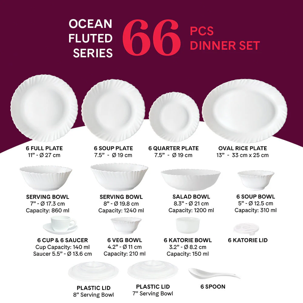 Larah Ocean Dinner Set, 10 pc - Image 11