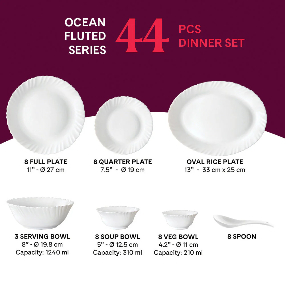 Larah Ocean Dinner Set, 10 pc - Image 18