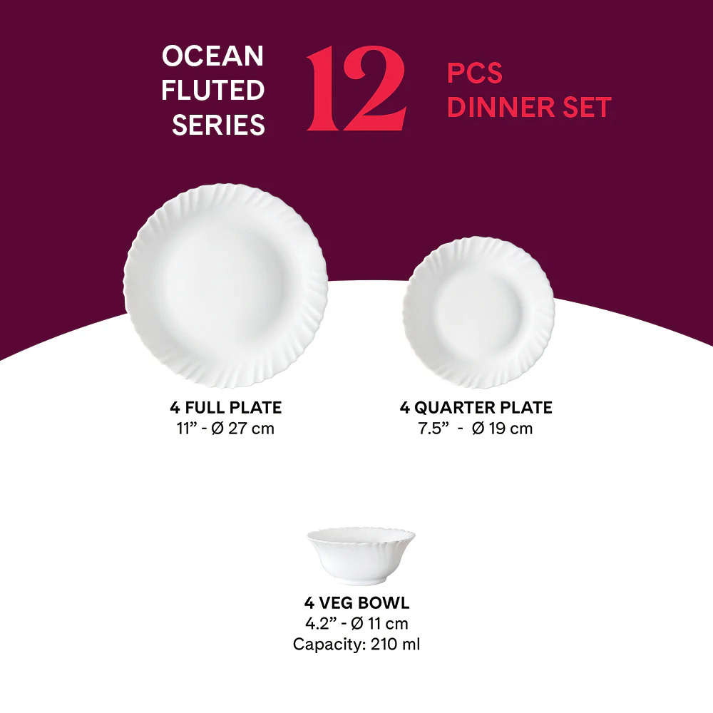 Larah Ocean Dinner Set, 12 pc - Image 2