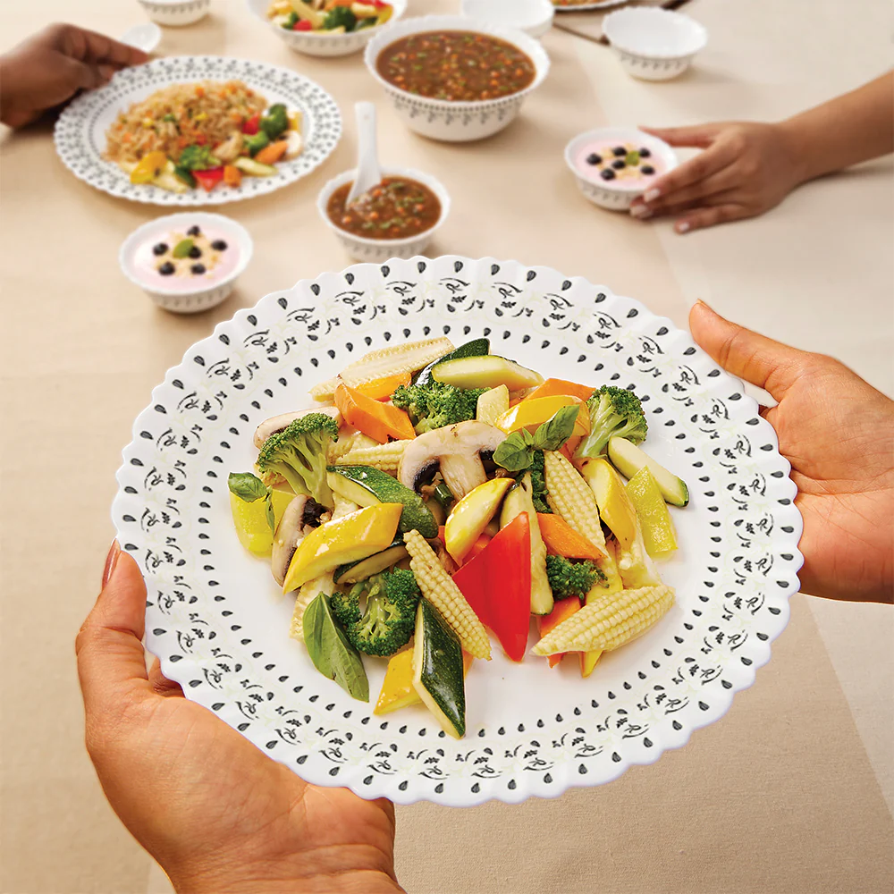 Larah Ora Gold Dinner Set, 12 pc - Image 5