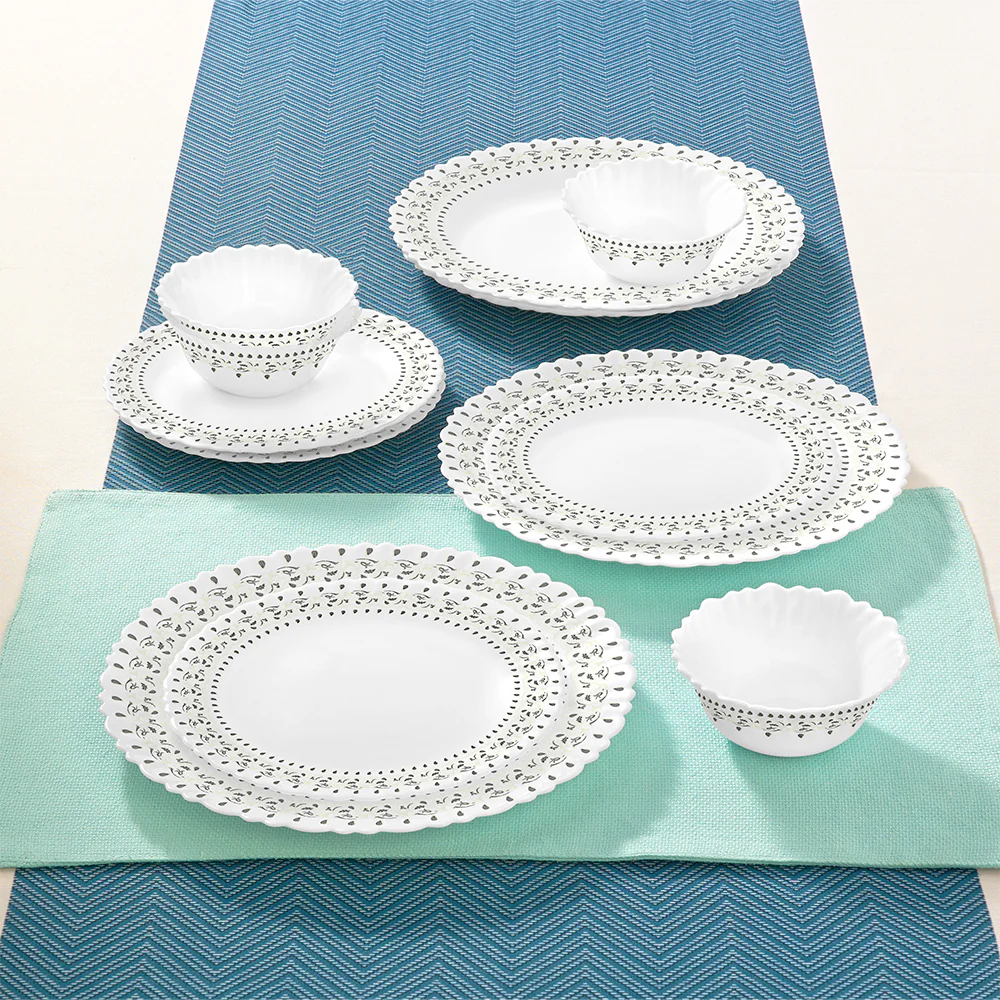Larah Ora Gold Dinner Set, 12 pc - Image 9