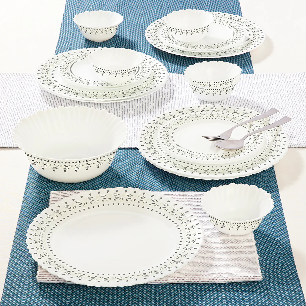 Larah Ora Gold Dinner Set, 19 pc - Image 9