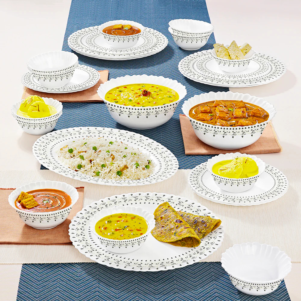 Larah Ora Gold Dinner Set, 27 pc - Image 8