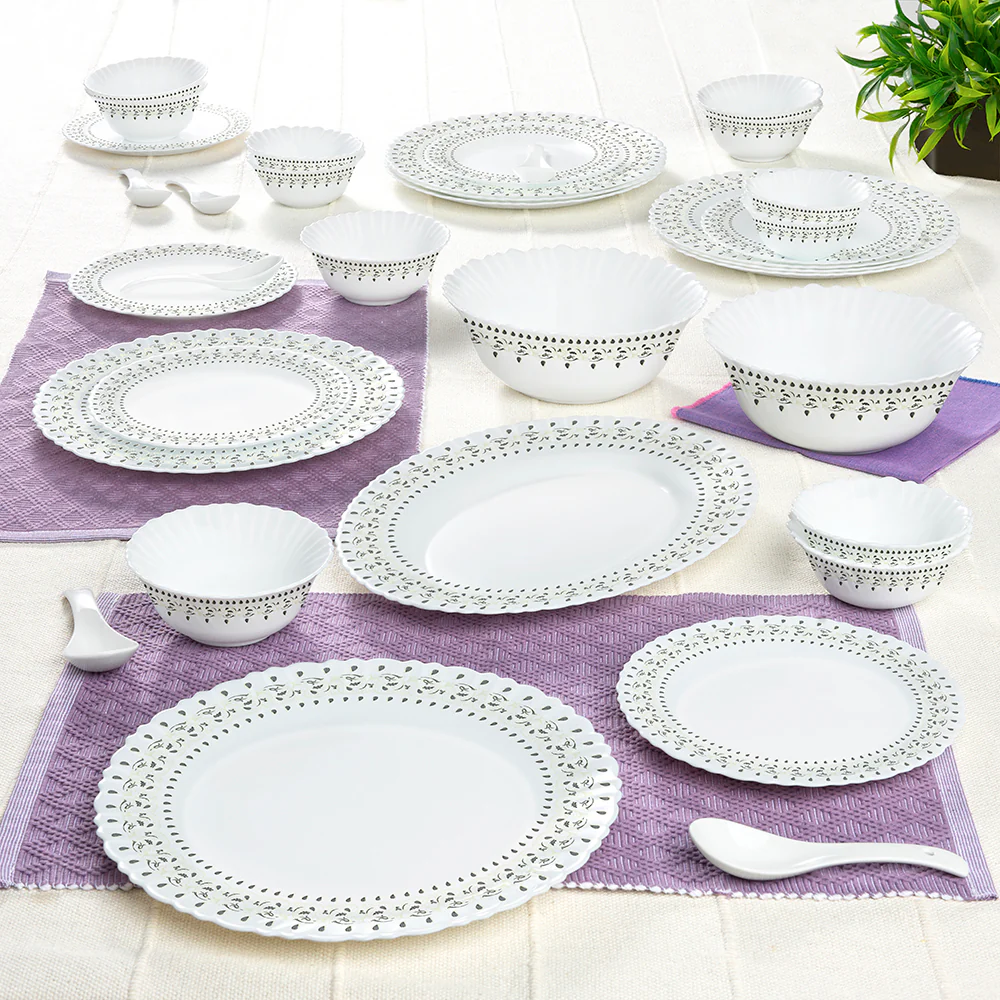 Larah Ora Gold Dinner Set, 33 pc - Image 9