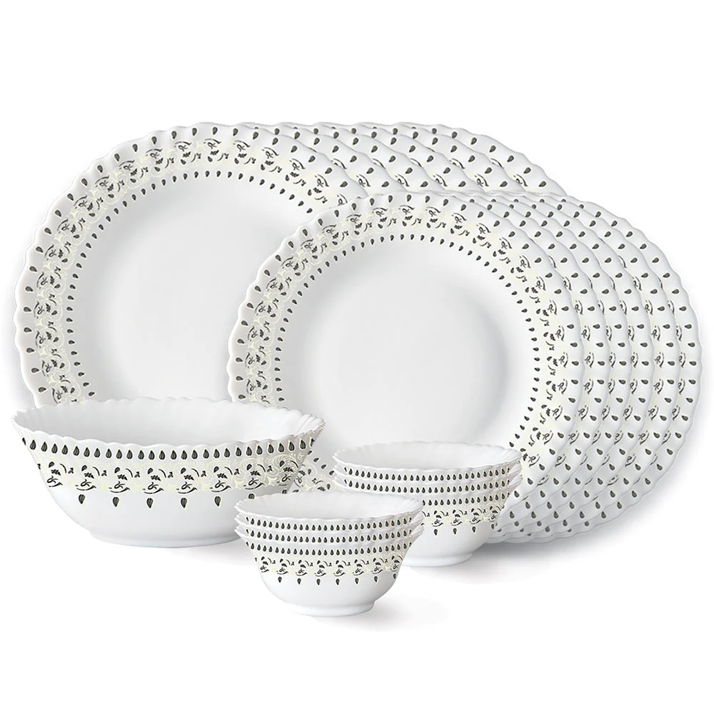 Larah Ora Gold Dinner Set, 35 pc - Image 21