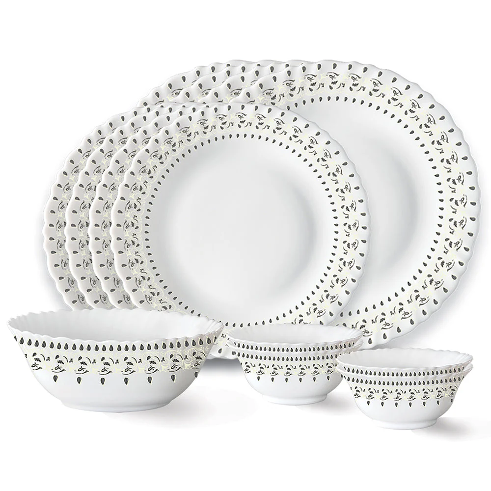 Larah Ora Gold Dinner Set, 35 pc - Image 24