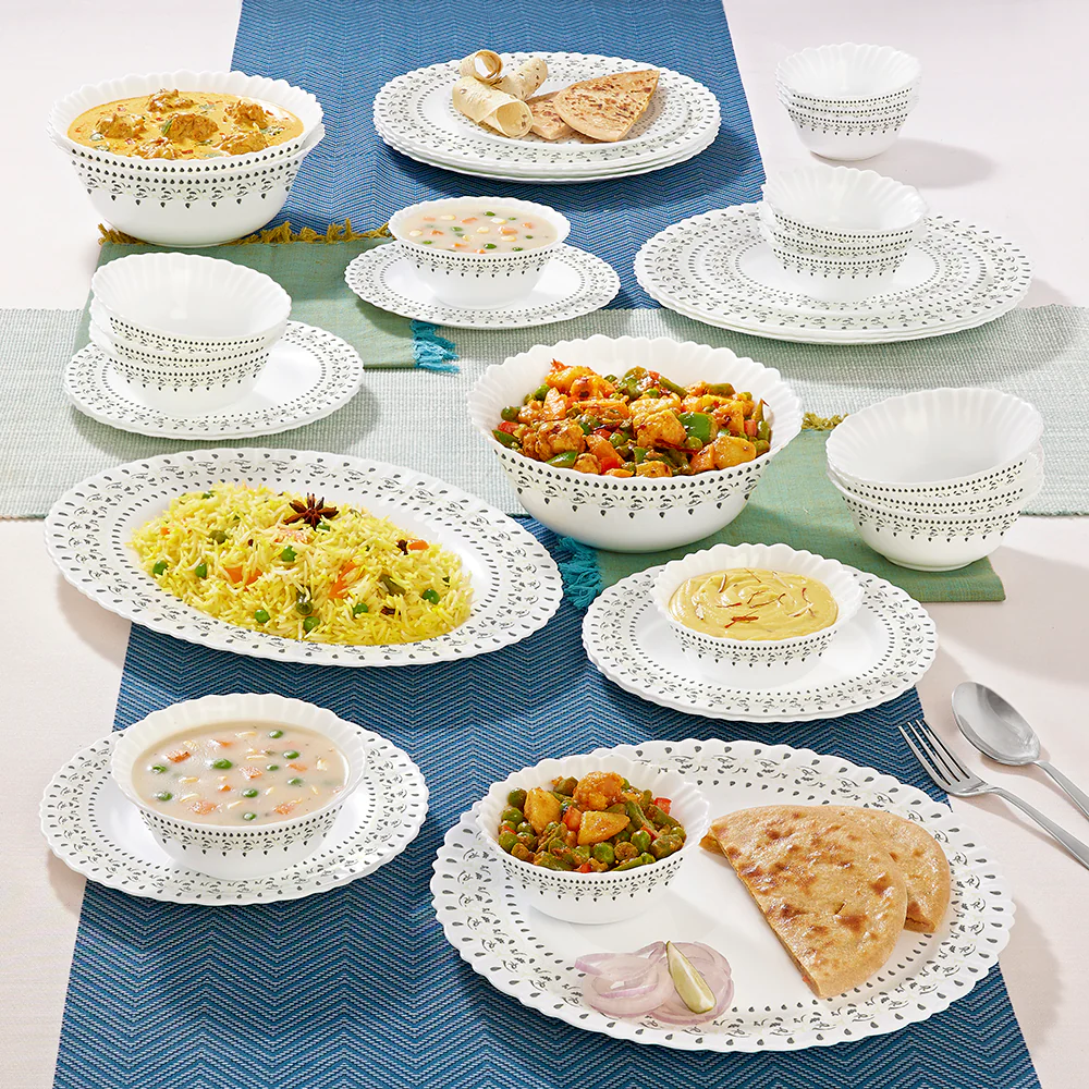 Larah Ora Gold Dinner Set, 36 pc - Image 8