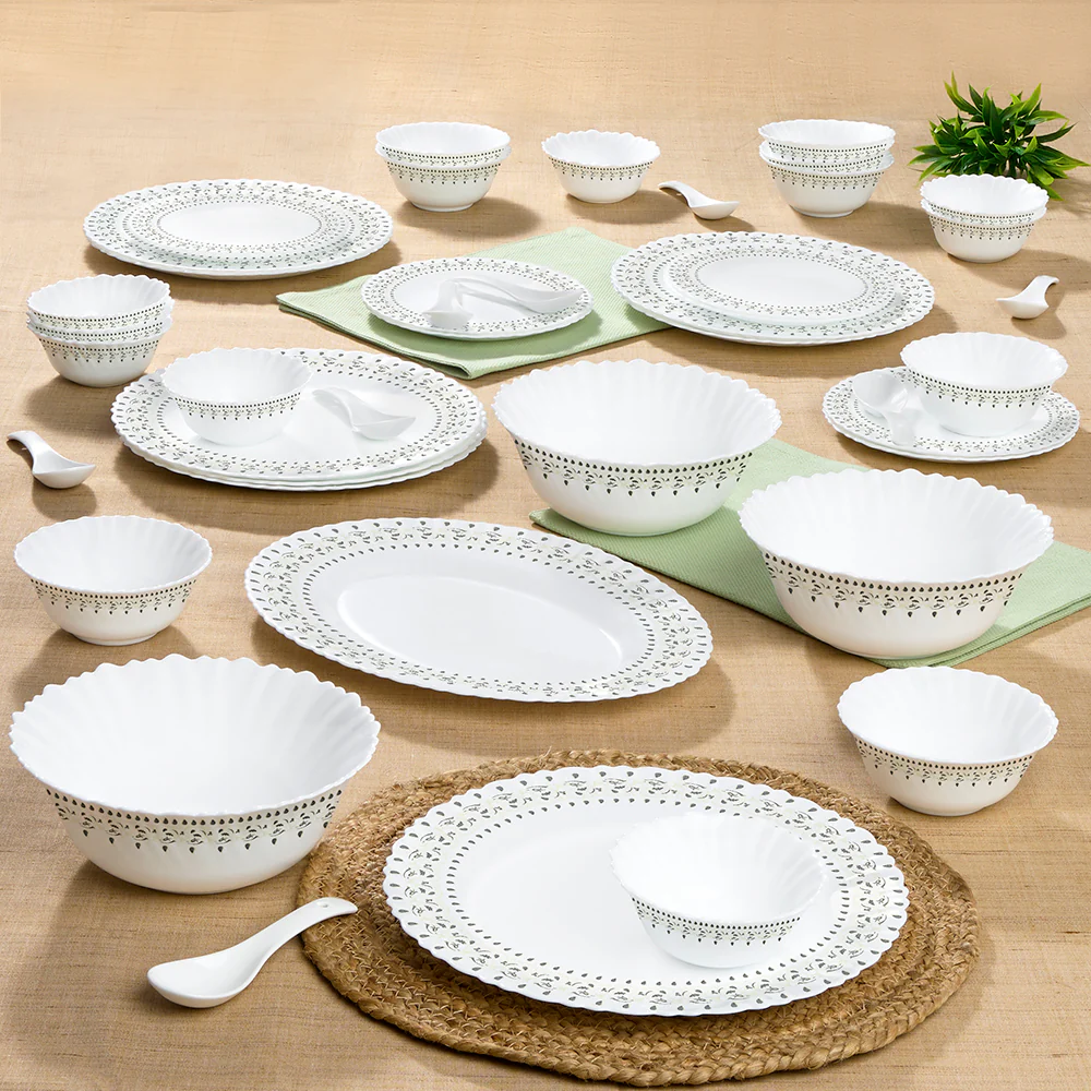 Larah Ora Gold Dinner Set, 44 pc - Image 9
