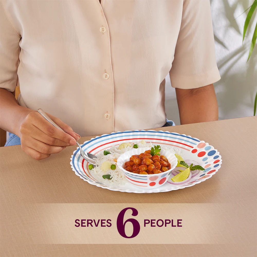 Larah Pastel Dinner Set 34 pc - Image 4