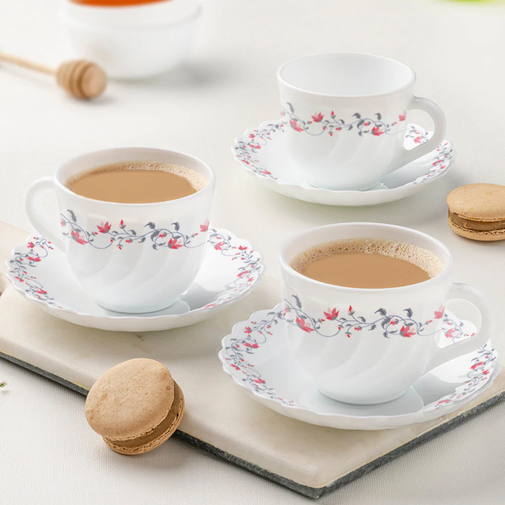 Larah Opalware Pentas Cup n Saucer - Image 3