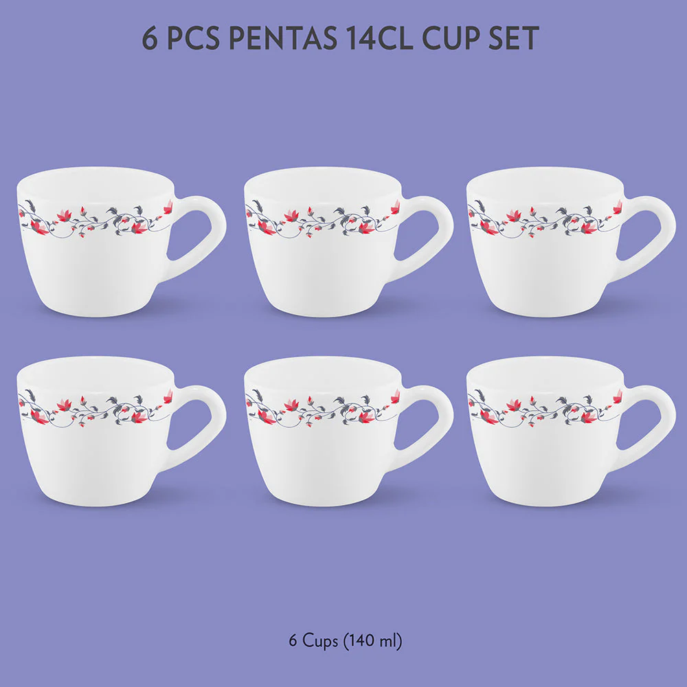 Larah Opalware Pentas Cup n Saucer - Image 6