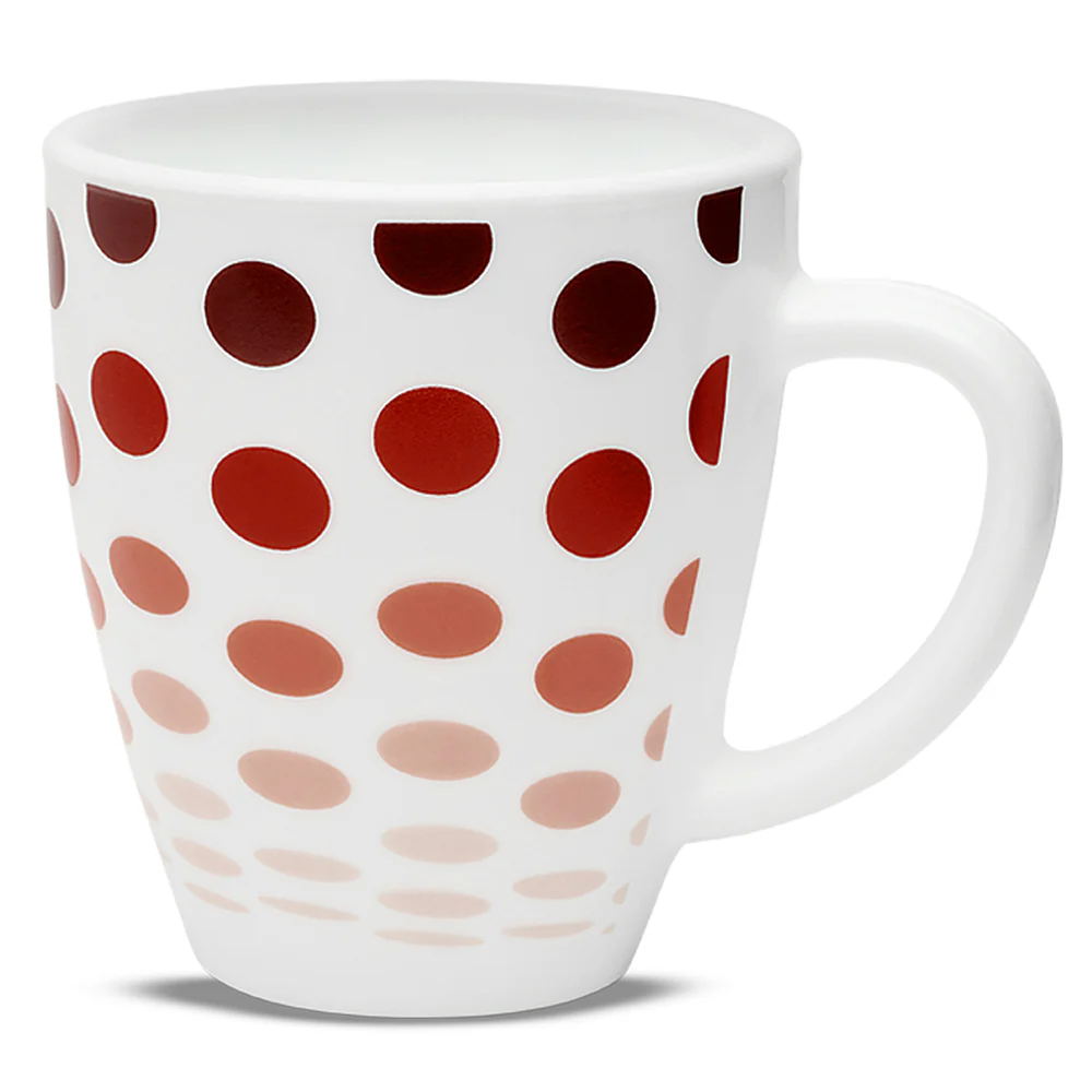 Larah Polka Mug, Red - Image 2