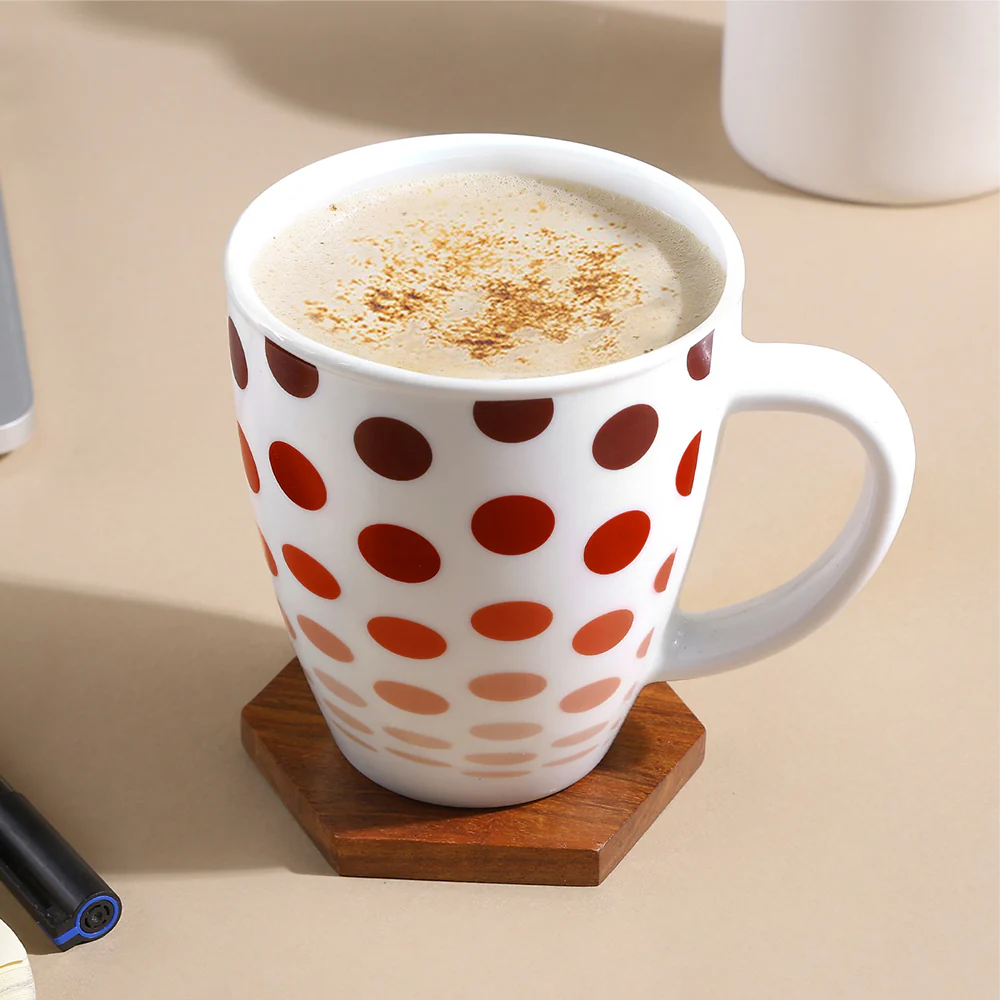Larah Polka Mug, Red - Image 6