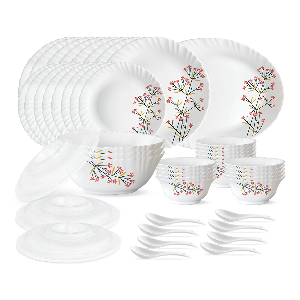 Larah Red Bud 47 pc Dinner Set