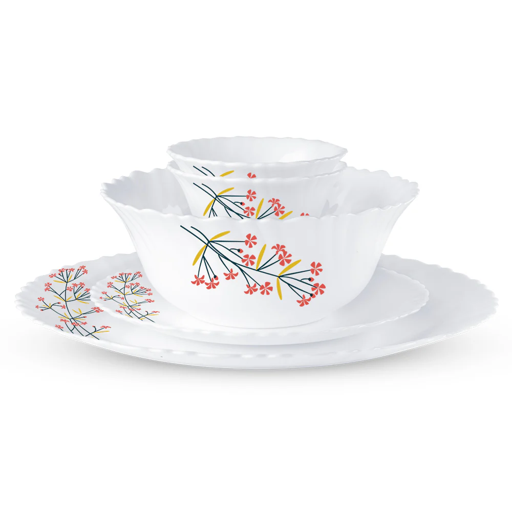 Larah Red Bud 47 pc Dinner Set - Image 11