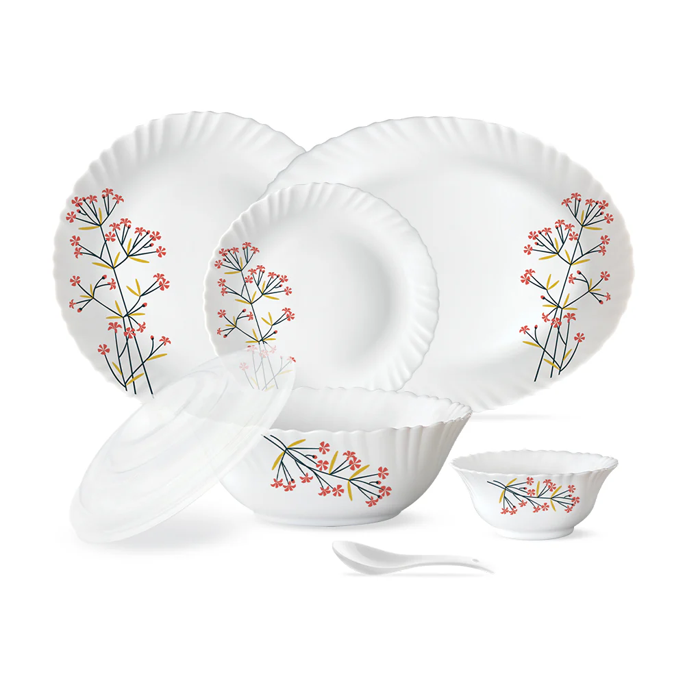 Larah Red Bud 47 pc Dinner Set - Image 2