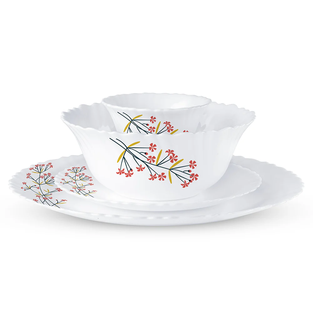 Larah Red Bud 47 pc Dinner Set - Image 3