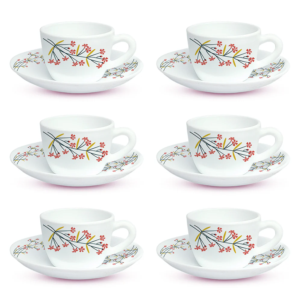Larah Red Bud Cup n Saucer Set - Image 3