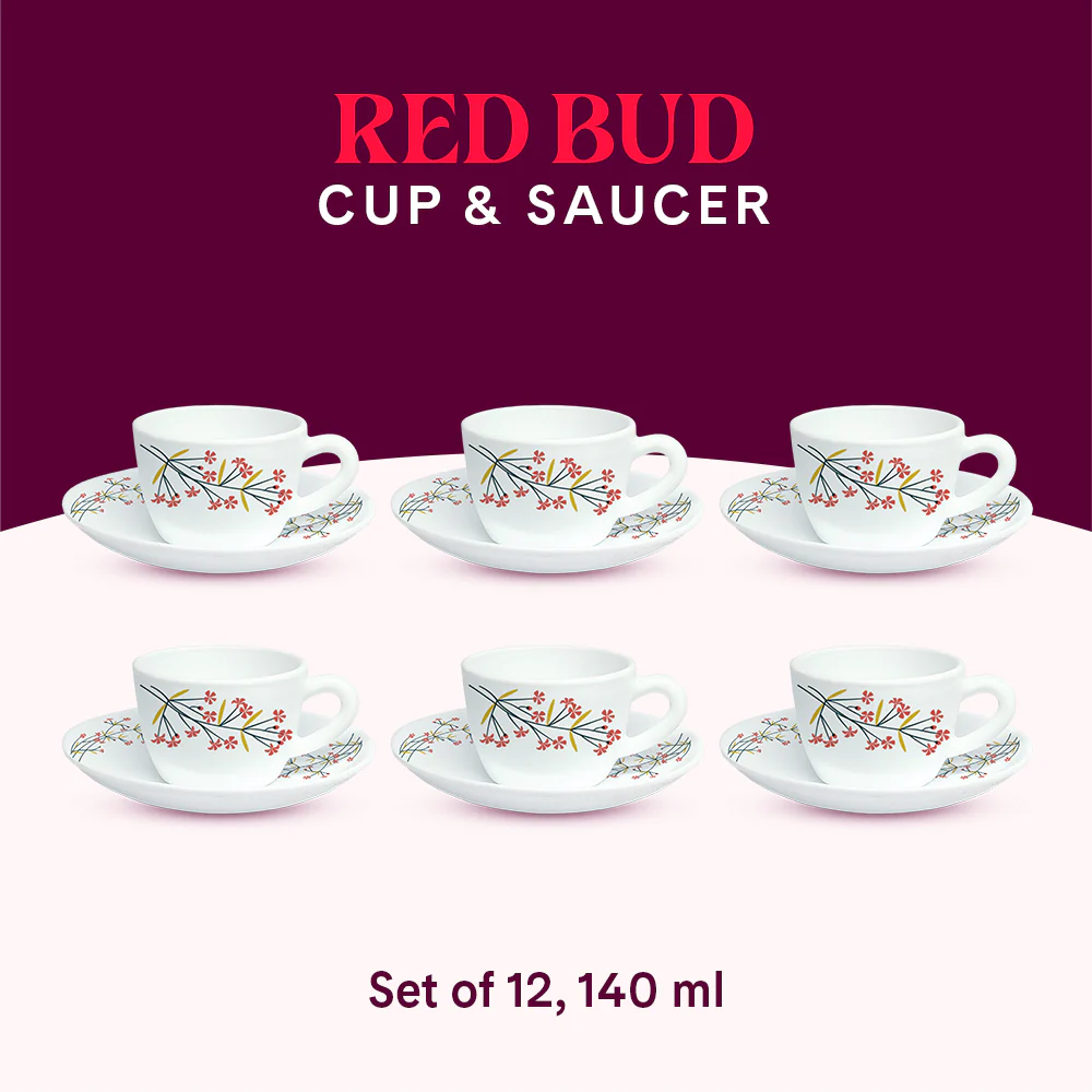 Larah Red Bud Cup n Saucer Set - Image 8