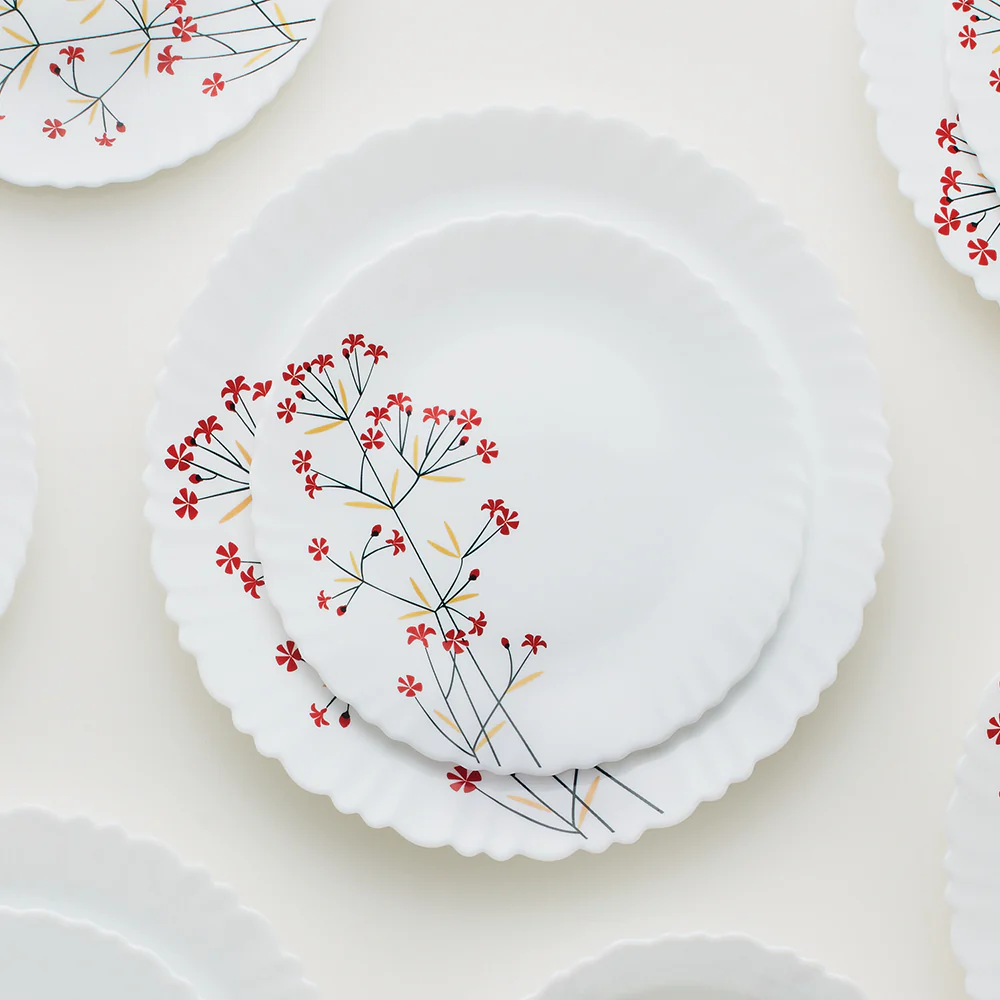 Larah Red Bud Dinner Set, 23 pc - Image 2