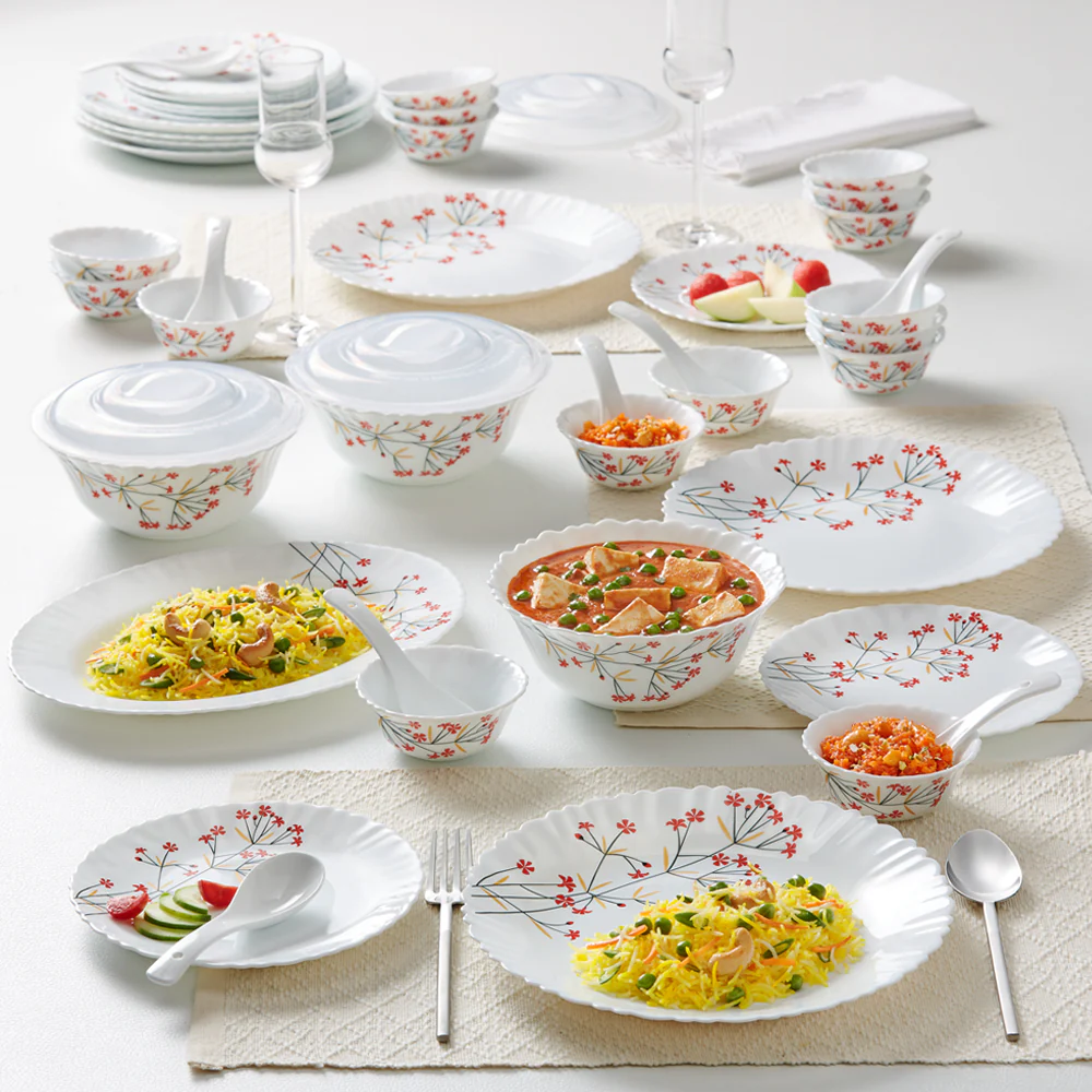 Larah Red Bud Dinner Set, 23 pc - Image 6