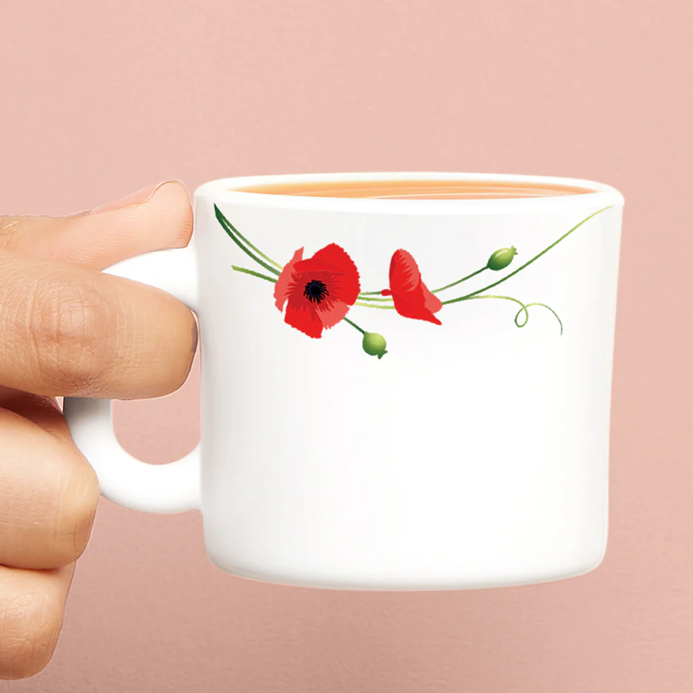 Larah Red Carnation Mug Set - Image 3