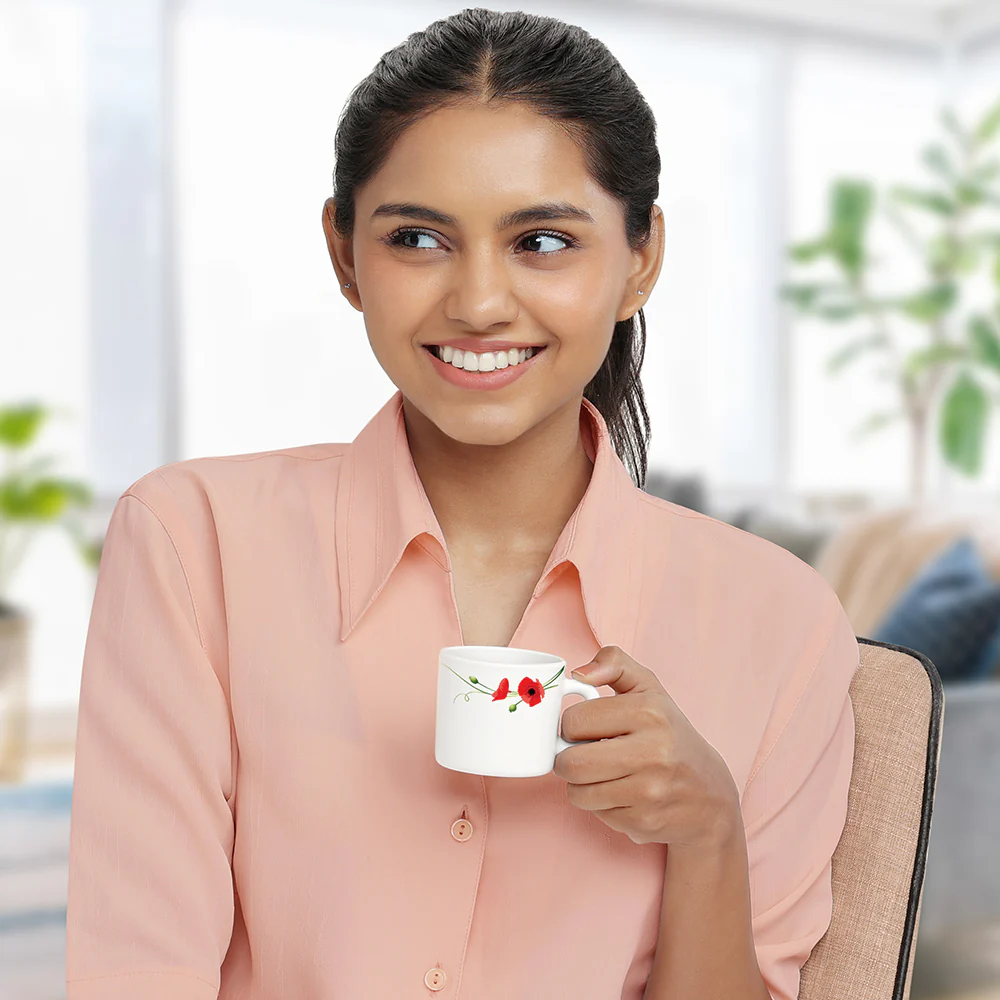 Larah Red Carnation Mug Set - Image 6