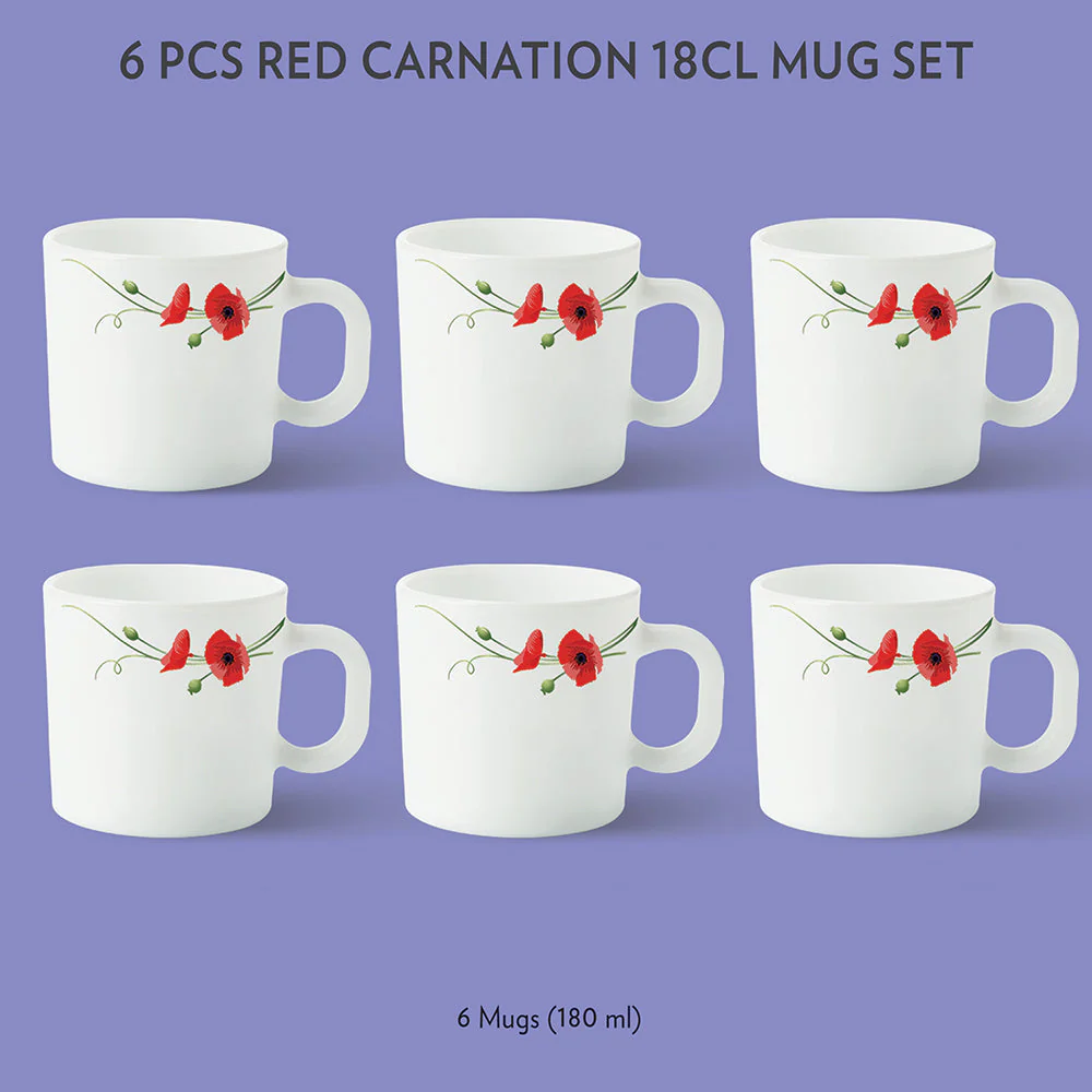 Larah Red Carnation Mug Set - Image 21