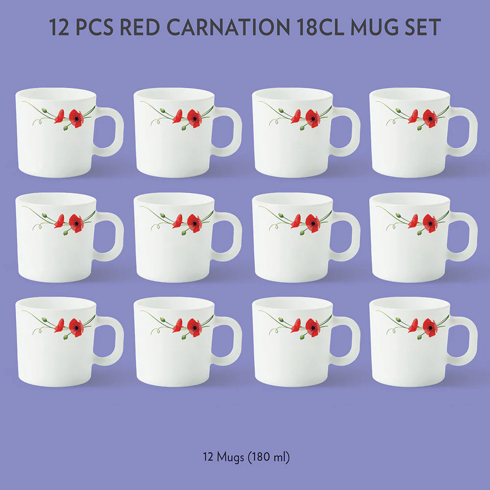 Larah Red Carnation Mug Set - Image 22
