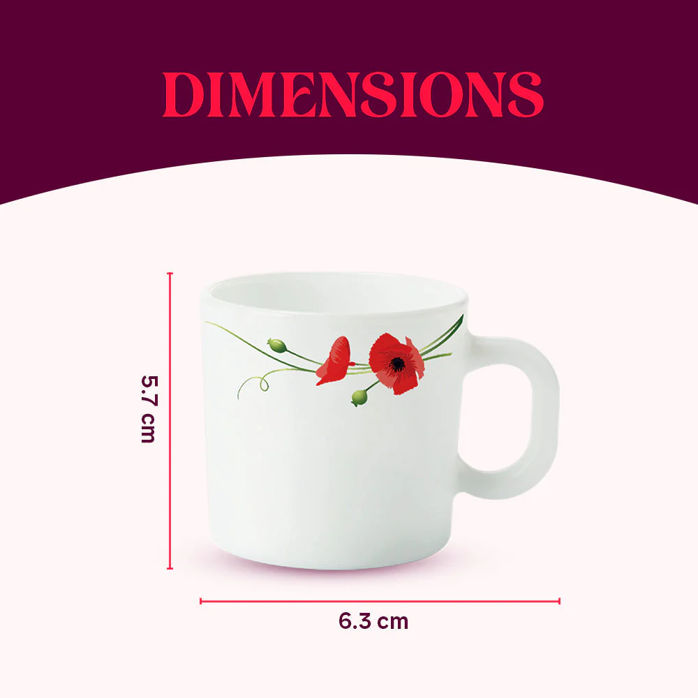 Larah Red Carnation Mug Set - Image 6