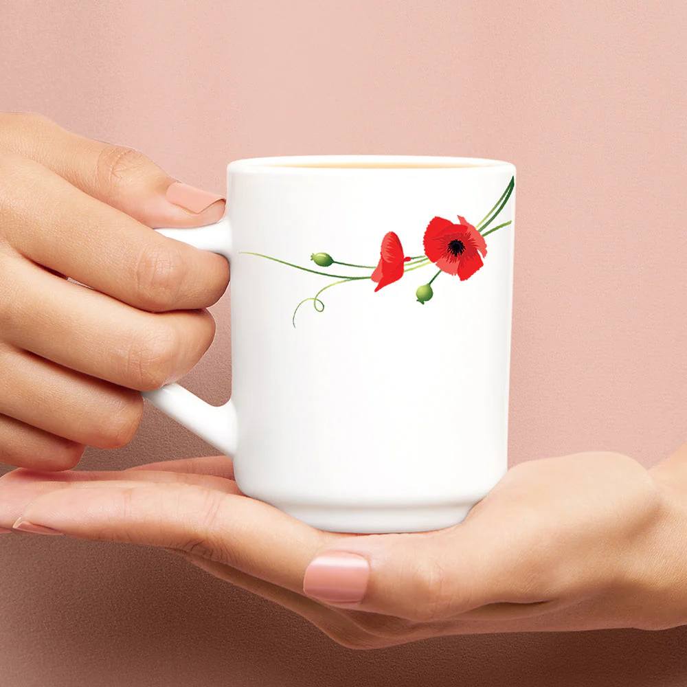 Larah Red Carnation Mug Set - Image 9