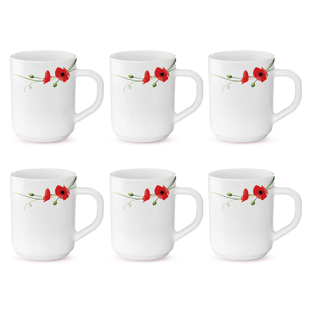 Larah Red Carnation Mug Set - Image 2