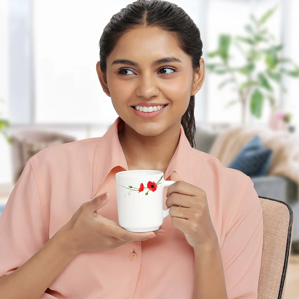 Larah Red Carnation Mug Set - Image 5