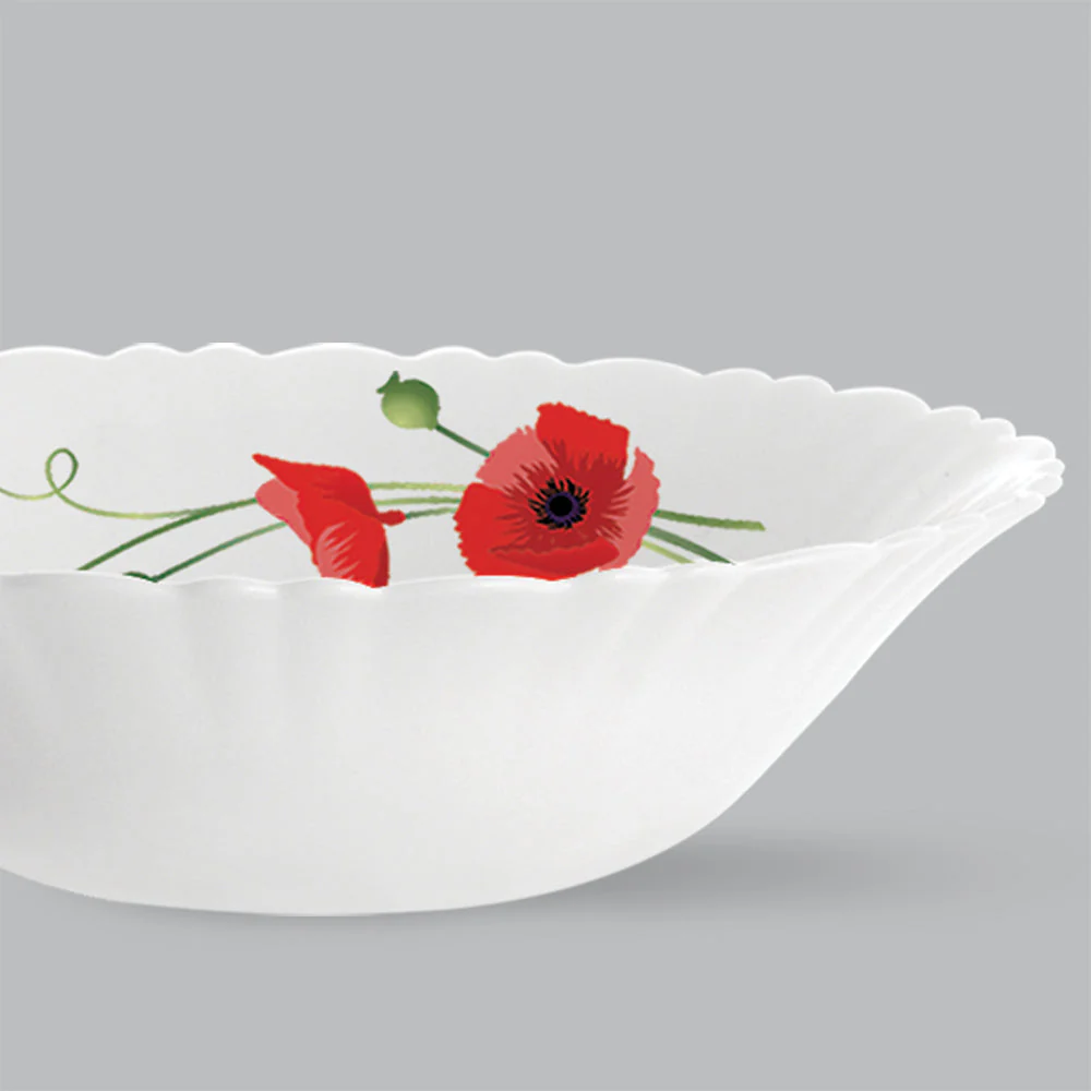 Red Carnation Multipurpose Bowl, 2 pc Set - Image 3