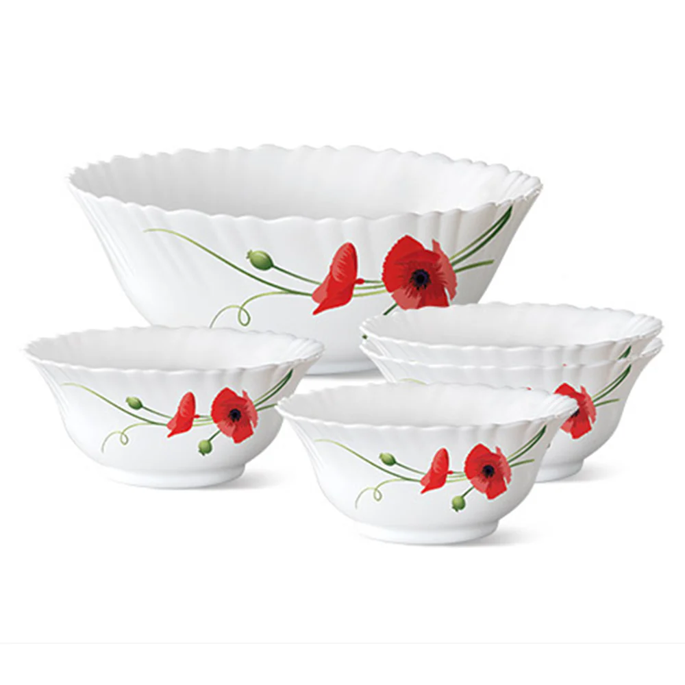 Larah Red Carnation Pudding Set, 5 pc - Image 2