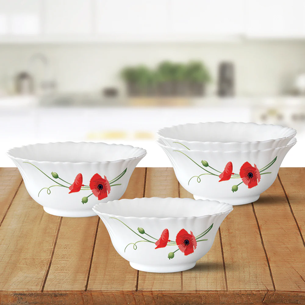 Larah Red Carnation Pudding Set, 5 pc - Image 4