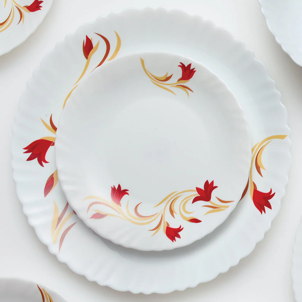 Larah Red Lily Dinner Set, 36 pc - Image 2