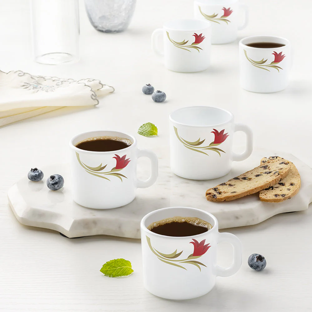 Larah Red Lily Mug Set - Image 3