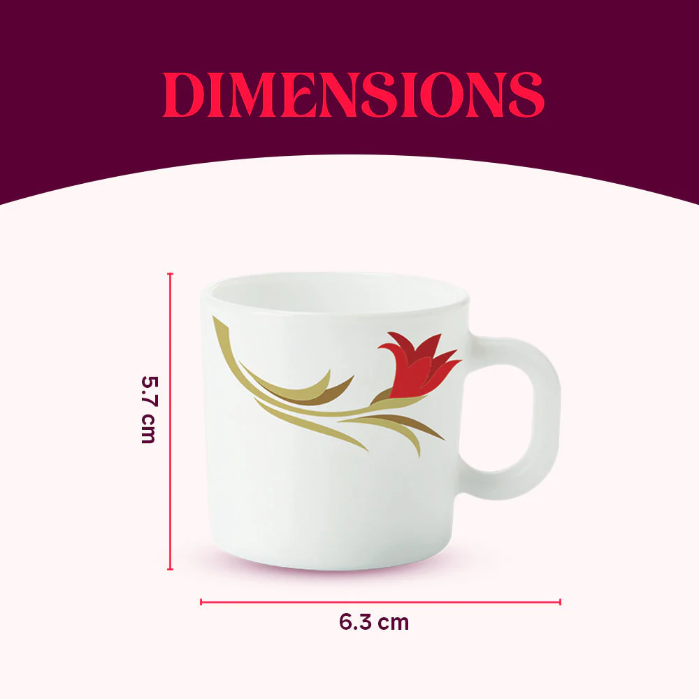 Larah Red Lily Mug Set - Image 6