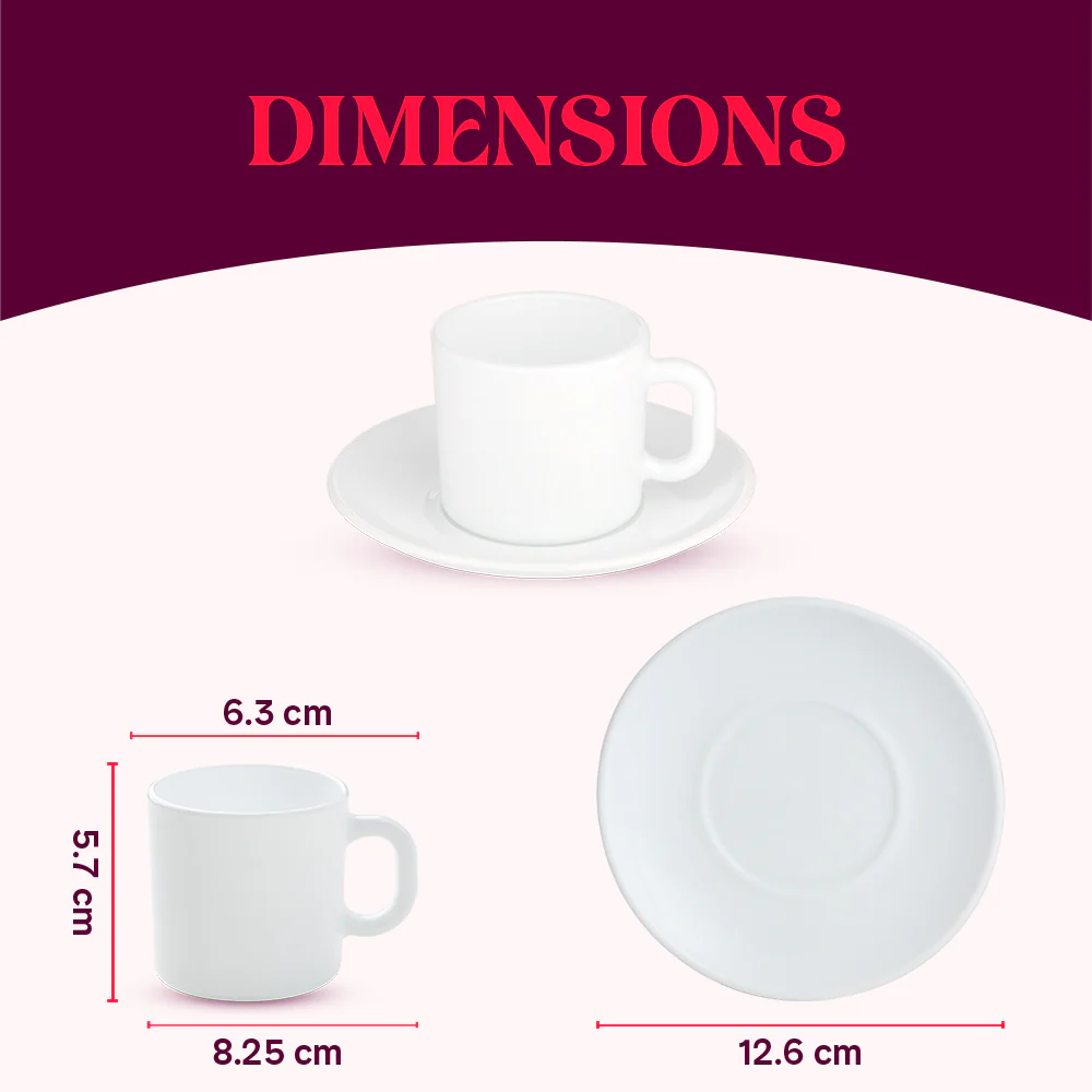 Larah Red Lily Mug n Saucer Set - Image 4