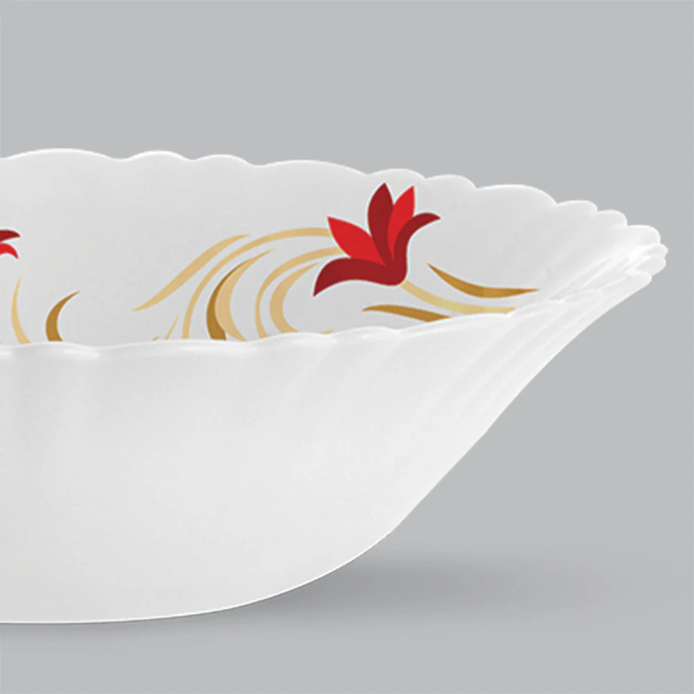 Larah Red Lily Multipurpose Bowl, 2 pc Set - Image 3