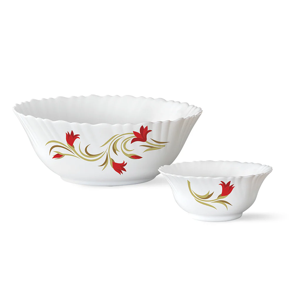 Larah Red Lily Pudding Set, 5 pc - Image 5