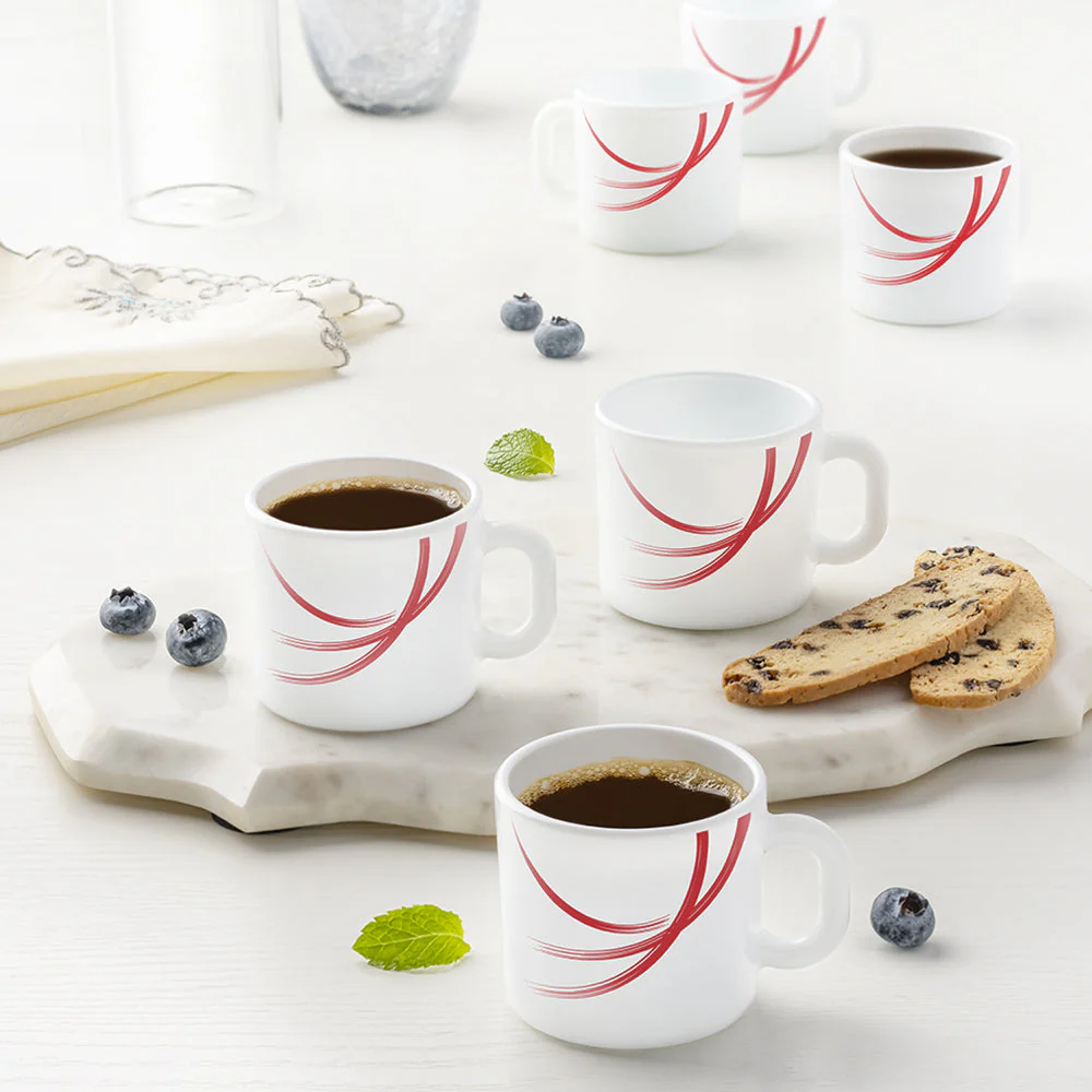 Larah Red Stella Mug Set - Image 3