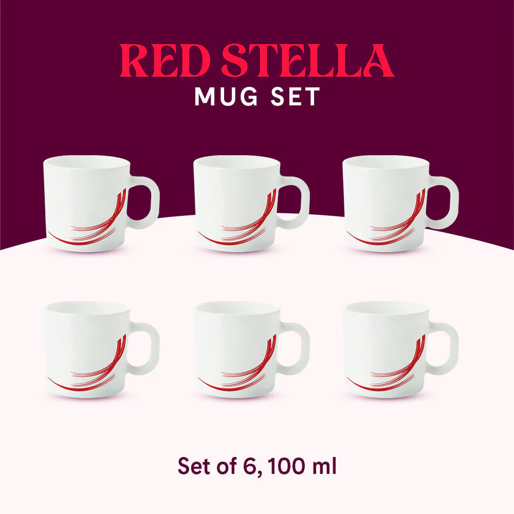 Larah Red Stella Mug Set - Image 9