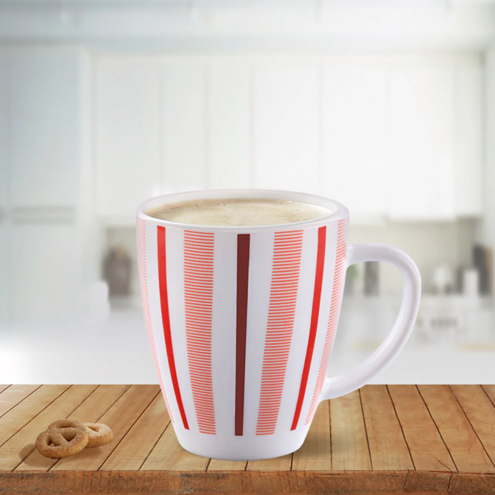 Larah Red Strip Mug - Image 2