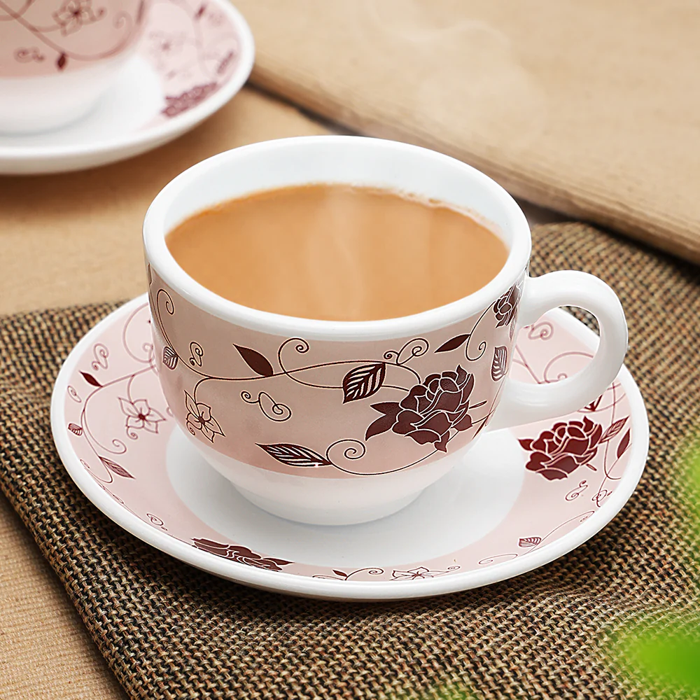 Larah Rosa Cup n Saucer Set, Brown - Image 12