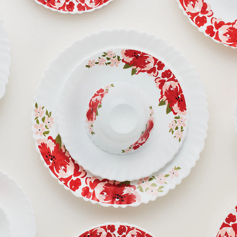 Larah Rose Red Dinner Set, 15 pc - Image 8